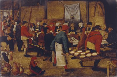 Banquete de bodas en el granero de Pieter Brueghel the Younger